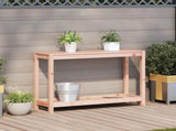 Potting Table with Shelf 108x35x75 cm Solid Wood Douglas 832395