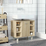 Bathroom Cabinet Sonoma Oak 60x32x53.5 cm Engineered Wood 856142