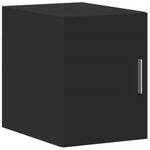 Slim Storage Cabinet Black 30x42.5x225 cm Engineered Wood 3281260
