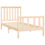 Bed Frame without Mattress 100x200 cm Solid Wood Pine 3188196