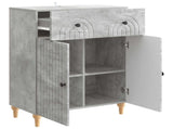 Sideboard Concrete Grey 66 x 34.5 x 90 cm Engineered Wood 894178