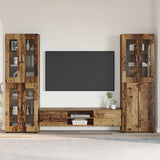 TV Cabinet Set with Shelf FLORIN 3 pcs Old Wood Engineered Wood 3398012
