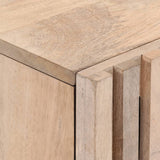 TV Cabinet White 105x34x46 cm Solid Wood Mango 377439