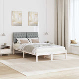 Bed Frame with Upholstered Headboard White 120 x 190 cm 878838