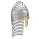 Crusader Knight Helmet Antique Replica LARP Silver Steel 286222