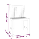 Garden Dining Set Teak Teak Wood 4 Piece Durable 3157157