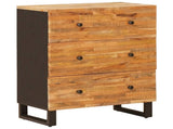 Sideboard 3 pcs Brown 60 x 33 x 75 cm Solid Mango Wood 3310101