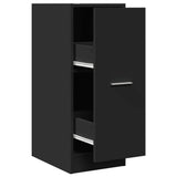Apothecary Cabinet Black 30x41x77.5 cm Engineered Wood 855152