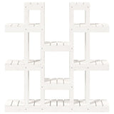Plant Stand White 104.5x25x109.5 cm Solid Wood Pine 822093
