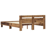 Bed Frame Old Wood 160 x 200 cm Engineered Wood 3417307