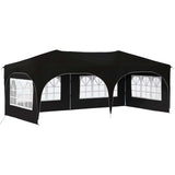 Pop-up Party Tent 575 x 288 x 245 cm Black Oxford Fabric 42019898