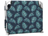 Sun Lounger Leaves print Sturdy steel frame, fabric 310334