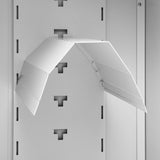 Saddle Cabinet Light Grey 53x53x105 cm Steel 339604