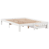 Bed Frame with Drawers without Mattress White 140x190 cm 3301941