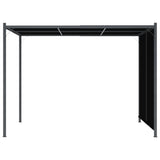 49324 Garden Pergola with Retractable Roof 3x3 m Anthracite