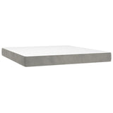 Pocket Spring Bed Mattress Medium Light Grey 152x203x20 cm Queen 347883