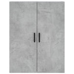 Highboard Concrete Grey 69.5x34x180 cm Engineered Wood 3195967
