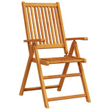 Garden Dining Set Folding 7 pcs Brown Solid Acacia Wood 3375727