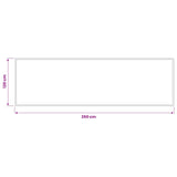 Doormat Light Grey 400 x 120 cm 100% Polyamide 42045767