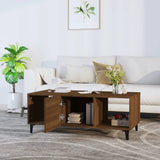 Coffee Table Brown Oak 102x50x40 cm Engineered Wood 817530