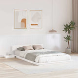 Bed Frame White 120 x 200 cm Wood 872402