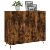 ZNTS Sideboard Smoked Oak 90x34x80 cm Engineered Wood 828081