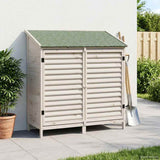 Garden Shed with Roof White 106 x 56 x 113.5 cm Solid Fir Wood 42033457
