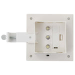 Outdoor Solar Lamps 12 pcs LED Square 12 cm White 277137