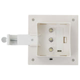 Outdoor Solar Lamps 12 pcs LED Square 12 cm White 277137