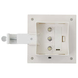 Outdoor Solar Lamps 12 pcs LED Square 12 cm White 277137