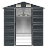 Garden Shed Anthracite 191x640x198 cm Galvanised Steel 3188259