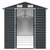Garden Shed Anthracite 191x640x198 cm Galvanised Steel 3188259