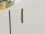 8 x 6ft Walk-In Greenhouse, with Shelves - White T3398P322097
