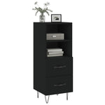 ZNTS Sideboard Black 34.5x34x90 cm Engineered Wood 828661