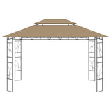 Gazebo 4x3x2.7 m Taupe 160 g/m 313916