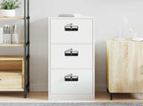 File Cabinet White 44 x 50 x 106.5 cm Cold-Rolled Steel 891603
