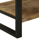 Kitchen Rack Brown and Black 80 x 40 x 160 cm Solid Mango Wood 4015989