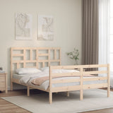 Bed Frame without Mattress 140x200 cm Solid Wood 3194896