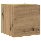 7 Piece TV Cabinet Set Wall-mounted Artisan Oak Engineered Wood 3329016