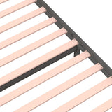 Bed Frame without Mattress Grey Solid Wood 75x190 cm Small Single Small Single 814911