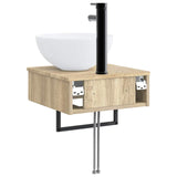 Wall-Mounted Wash Basin Sonoma Oak 40 x 41 x 40.5 cm 890180