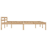 Bed Frame without Mattress Solid Pine Wood 180x200 cm Super King 283195