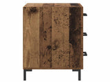 Bedside Cabinet Old Wood 40 x 40 x 66 cm Engineered Wood 882116