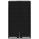 Wheelie Bin Storage for Single Bin Black 69x79x117 cm Steel 4008424