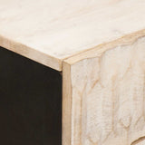 Bedside Cabinet White 50 x 33 x 62 cm Solid Mango Wood 4017873