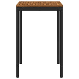 Garden Bar Table Natural and Black 70 x 68.5 x 105 cm 901334