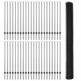 Welded Wire Fence 100 x 1.4 m PVC-Coated Steel Grey 3336937