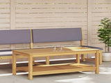 Side Table Oil Natural 110 x 55 x 45 cm Solid Acacia Wood 42026804