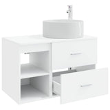 Bathroom Furniture Set 2 pcs White Engineered Wood 3403928