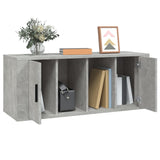 TV Cabinet Concrete Grey 100x35x40 cm Engineered Wood 816804
